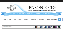 Tablet Screenshot of jensonecig.com